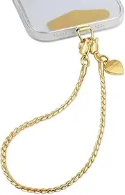 ROCONTRIP Phone Wrist Strap, Metal Mobile Phone Lanyard Wrist Chain for Women Girls, Phones Chain with Tether Tab Wrist Strap for iPhone