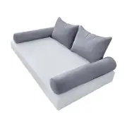 |COVER ONLY| STYLE 4 Full Bolster Pillow Daybed Porch Swing Pipe Trim AD001