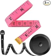 2 Pack Tape Measure Measuring Tape for Body Fabric Sewing Tailor Cloth Knitting.