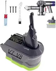 [URUN] for Ryobi for Dyson V7V8 Adapter Replacement 21.6V Original Battery,for Dyson Cyclone V7V8 Animal Absolute Motorhead Fluffy Total Clean Cordless Stick Vacuum Cleaner[only Adapter]