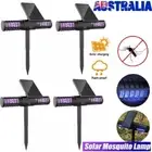 4X Solar Power LED Mosquito Fly Bug Insect Zapper Killer Outdoor Lamp Waterproof