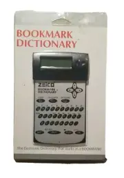 Zelco Electronic Bookmark Dictionary Calculator Alarm Clock Model#90082