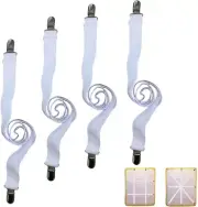 Sheet Straps for Queen Size Bed, Bed Sheet Clips Fasteners and Suspenders, Elast