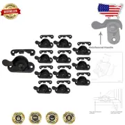Cost-Effective 12-Pack Matte Black Window Sash Locks for Double-Hung Windows