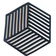 10Pcs Rubber Trivet Mat Heat-Resistant Non-Slip Hollow Diamond Hot Pad Drink Coaster Tableware Placemat For Home Kitchen