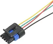 BIZOCA 4P 12162190 Car Starter Intake Pressure Sensor Connector for Automobile Idle Speed Motor Wiring Terminal Socket(Ivory)