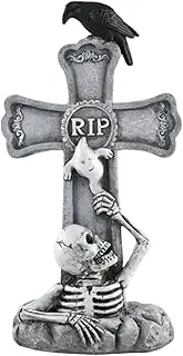 Tombstones Halloween Decor | Halloween Skeleton Tombstones Decoration - Waterproof Resin Skeleton Tombstones Yard Sign for Garden
