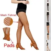 Latin Dance Mesh Fishnet stockings socks Foot Pads Bone line Thigh-Highs