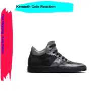 $295 Kenneth Cole Black Label Go The Distance Sneakers Italy Size 9M
