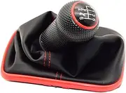 EXEGPLPVK 6 Speed Fit for Volkswagen Fit for VW Golf 4 IV MK4 GTI R32 Bora Jetta 1999-2004 Gear Shift Knob Lever Shifter Gaiter Boot 12mm