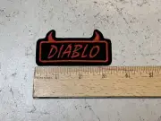 CUSTOM MADE Embroidered Diablo Iron On and/or Sew On Patch
