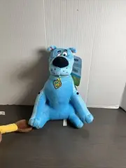 NEW Scooby-Doo Plush Scooby Fluorescent Neon blue Toy Factory 11’ Warner Bros