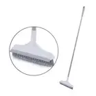 2 In 1 Floor Scrub Brush with Window Squeegee 120 Degrees Rotatable Long S2Z3