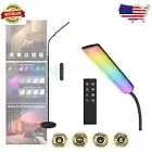 Dimmable RGB Floor Lamp 15W - Adjustable Gooseneck Touch & Remote Control