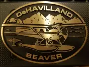 Dehavilland Beaver DHC-2 Brass Belt Buckle