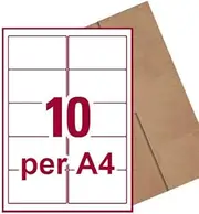 [10 Per Page] A4 Self Adhesive Address Labels Laser Inkjet Print Mailing Stickers Label 99.1 x 57mm 40 Sheets 400 Labels