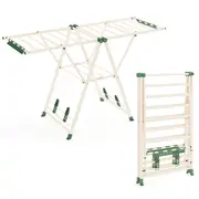Giantex Clothes Drying Rack Foldable Laundry Hanger w/18 Rails Gullwing Clothing Stand Multi