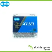 KMC Bike Chain 1/2X11/128X118 Links - 11 Speed X-Light - X11El-1 - Silver/Silver