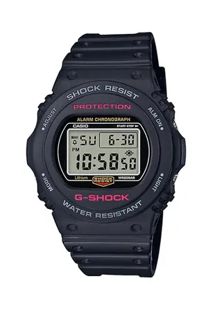 Casio G-Shock Men's Digital Watch DW-5750E-1 Black Resin Band Sports Watch