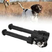 360 Degree Rotating V8 Bipod Adjustable Rail Mount Adapter Tripod for Outdoor Hunting Black