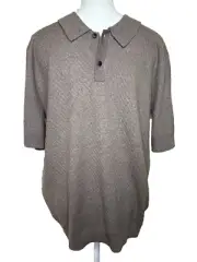 Brand New/Elie Tahari Men's Size Large Sweater Jonny Collar Wool Blend Polo
