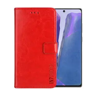IN7 瘋馬紋 Samsung Galaxy Note 20 (6.7吋) 錢包式 磁扣側掀PU皮套 吊飾孔 手機皮套保護殼
