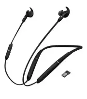 Jabra Wireless Evolve 65e Ms Stereo Bluetooth Headset +Link 370 Dongle