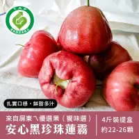 在飛比找PChome24h購物優惠-【美夢成真GCIshop】履歷屏東黑珍珠蓮霧-優選4斤裝(優