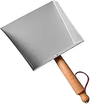 Gupcaqosjw Mini Dustpan, Stainless Steel Dustpan, Wide Sweeping Dust Pan with Handle for Kitchen Desk Fireplace Living Room Bedroom Garage RV