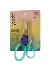 Yoobi Kids Scissor 5” Small Scissor With Bear Blade Cover