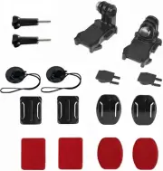 Helmet Sticky Mounts Adhesive Buckle Mount Accessory Kit Compatible with GoPro