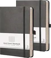 AHGXG Graph Paper Notebook 2 Pack - A5 Grid Paper Notebook/Journal Hardcover with 384 Pages, 120gsm Thick Graph Paper, Grid Paper for Math & Science Students 5.75'' × 8.38''
