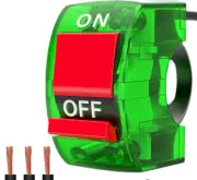 7/8" Motorcycle Light Switch Handlebar Modified Control Switch-Green 3-Wire