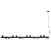 Black Bench Linear Pendant Lights Henry 14L Kitchen Smoke Modern Contemporary Dining Table Lighting