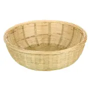 Bamboo Sieve Basket Pantry Baskets Organizer Bins Storage Handmade Woven