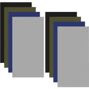 8 pieces self-adhesive patches, 20 x 10 cm nylon self-adhesive patches, tent repair kit, black, grey, blue, army green