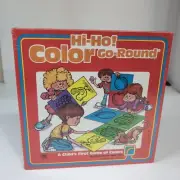 HI-HO! COLOR GO-ROUND Child’s First Came Of Colors Vintage Board Game 1987 NEW