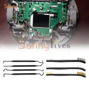 3PCS 6.7" Dual Head Cleaning Brushes Wire Brush + 4PCS Dual Head Hooks