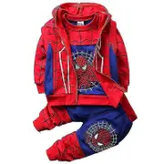 Kids Boy Tracksuit Sweatshirt Vest Pants Outfit Set Clothesa Blue 12-24 Months