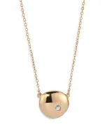 Ettika Pave Skipping Stone Pendant Necklace in 18K Gold Plated, 17-20