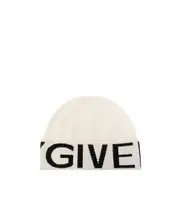 Mark woolen cap One size White