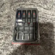 Snap On sgdx40bdt 4 pc soft grip mini tip combination screwdriver set sealed