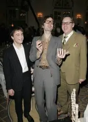 Daniel Radcliffe musician Jarvis Cocker comedian Jim Moir at a dri- Old Photo 1