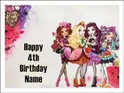 Ever After High Edible Cake Toppers - Icing -Ever After High Cupcakes - 3 Sizes