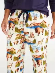 Peter Alexander Animal Viscose Cotton Flannelette Pyjama / Lounge Pants Size XXL