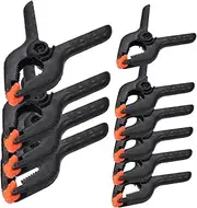 ERINGOGO Versatile 10 Pcs Spring Clamps Plastic Woodworking Clamps for Metalworking Large Clips Diy Canvas Photo Heavy Duty Backdrop