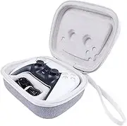 Khanka Hart Tasche case für Sony PlayStation 5 PS5 DualSense Wireless Controller, Nur Tasche (Grau)