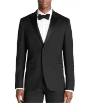 Theory Mens Pe Tux Two Button Blazer Jacket, Black, 38 Regular