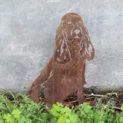 Springer Spaniel Corten Steel Dog Silhouette