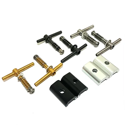 Titanium hinge clamp levers for brompton (adjustable lever offset)